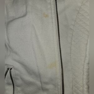 Guess Zip up Hoodie Women's size M cream color